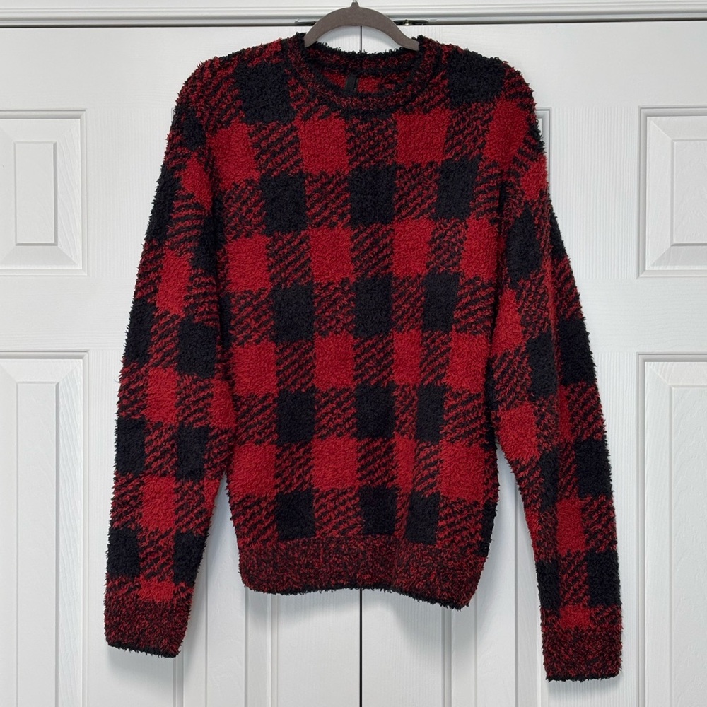 SKIMS Cozy Knit Buffalo Plaid Pajama Set